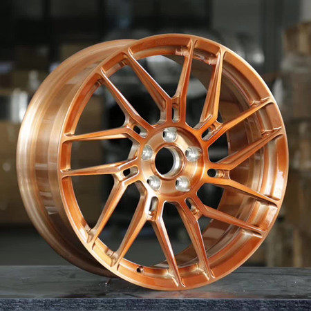 Customized Forged Wheels Golden Double 7 spokes Aluminum alloy 6061