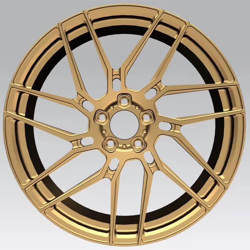 Golden 21 inch rims 7 spokes