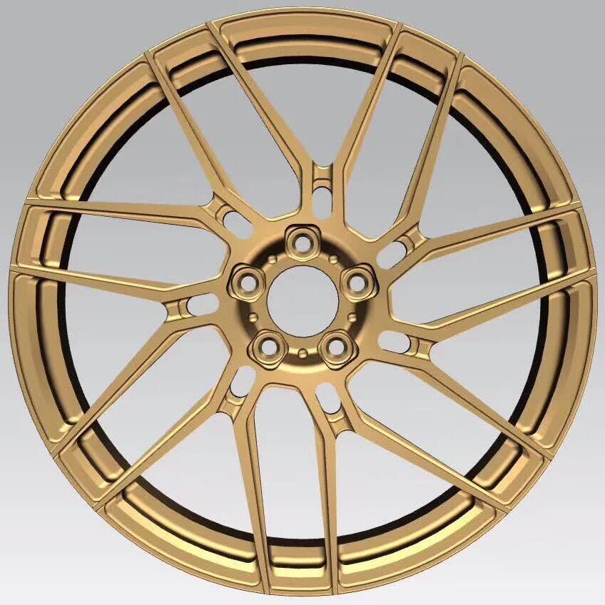 Golden 20 inch rims 7 spokes