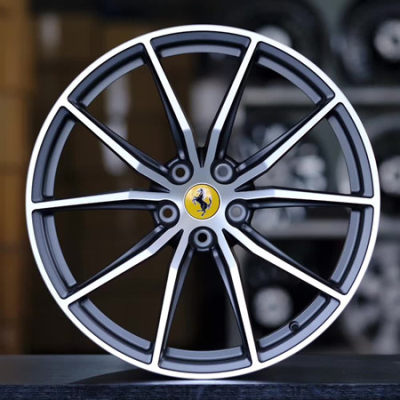 Ferrari GTC4Lusso 20x8.5J 5X114.3 Forged Wheels Gray Machine Face White Alloy 6061