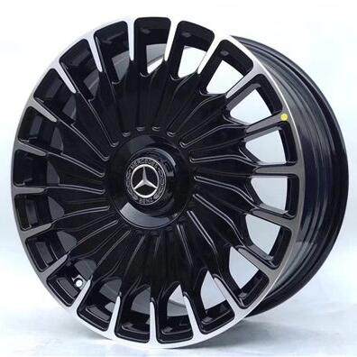 For Mercedes Benz C-Class AMG C63 19x8.5J 5X112 Forged Wheels Bright Black Alloy 6061