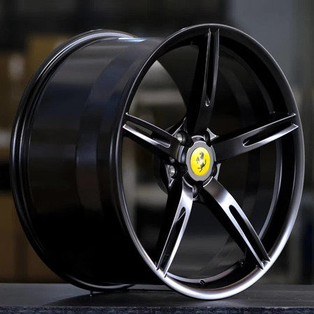 Ferrari F12 20x9.5J 5X114.3 Forged Wheels Bright Black Alloy 6061