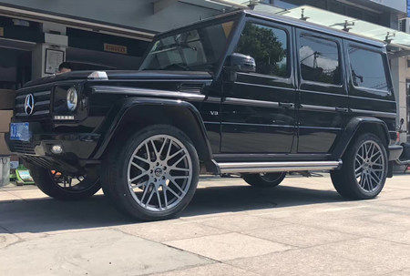 For Mercedes Benz G-Class G500 20x9.5J 5X130 Forged Wheels Bright Black Or Gun Metal Alloy 6061