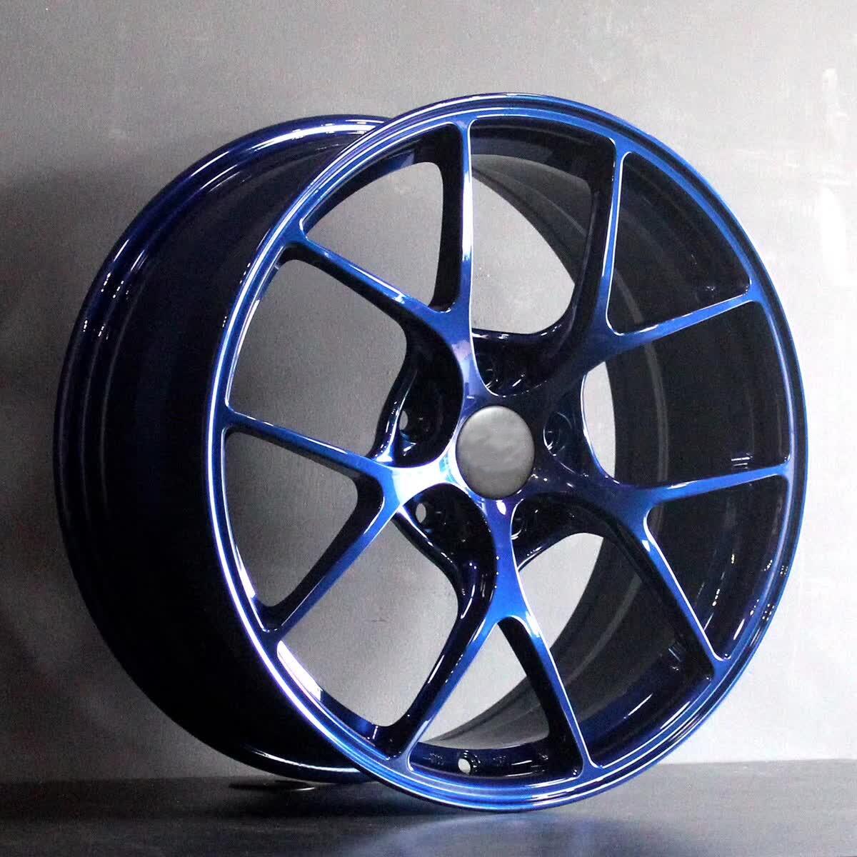 Hot sale replica BBS 5 spokes classic Blue 22 inch wheels rim suppliers