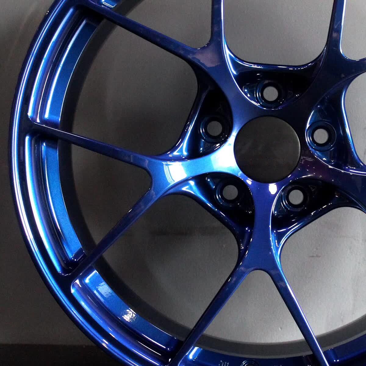 Hot sale replica BBS 5 spokes classic Blue 23 inch wheels rim suppliers