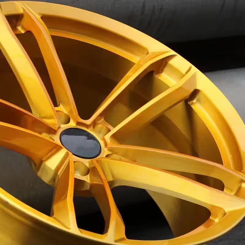 Hot sale golden yellow 24 inch wheels 5x114.3