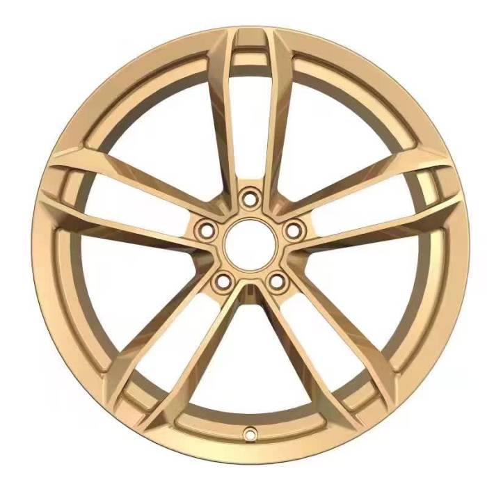Hot sale golden yellow 18 inch wheels 3D rendering