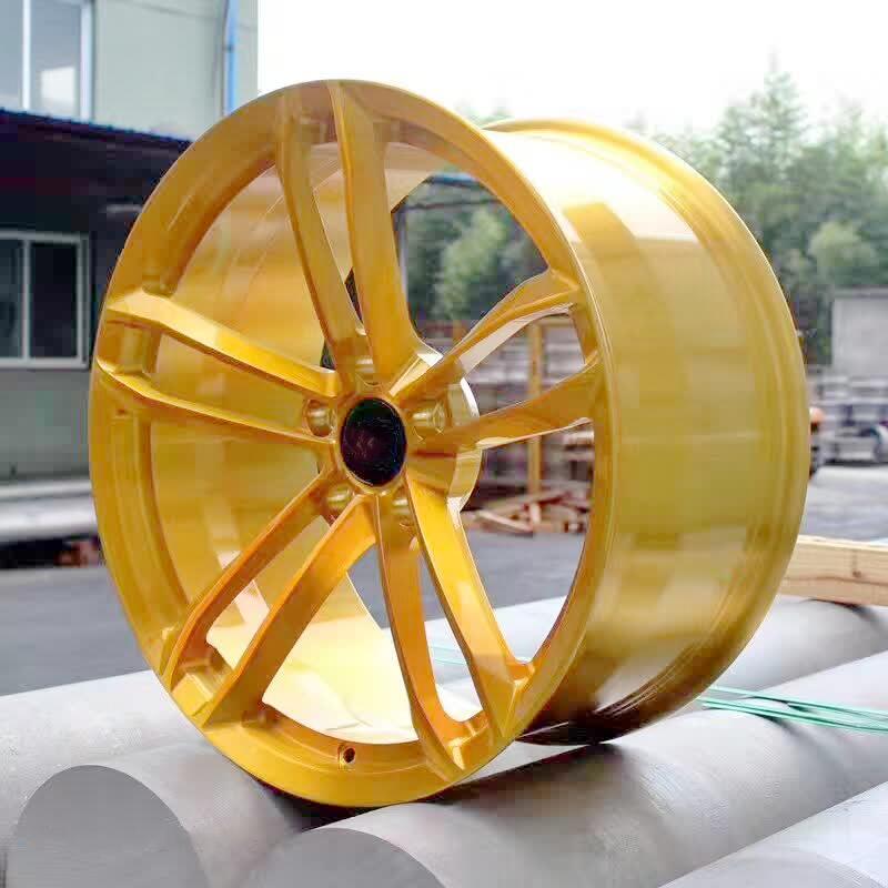 Hot sale golden yellow 17 inch wheels 5x114.3
