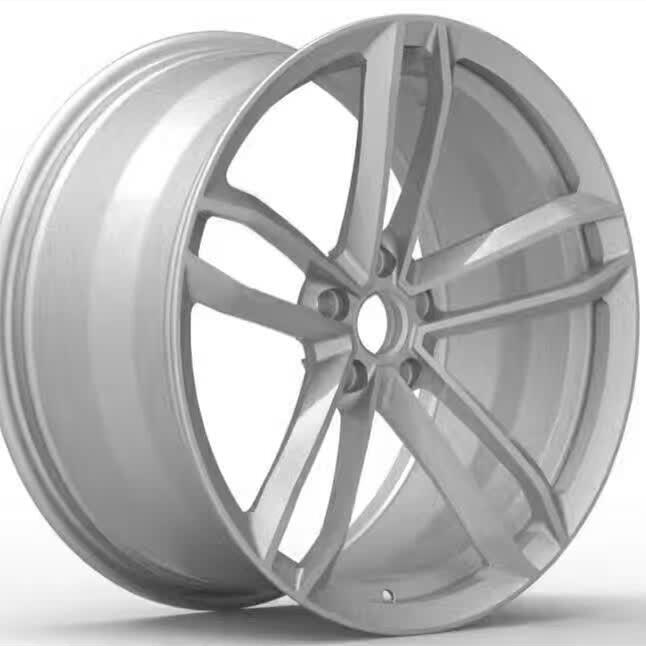 Hot sale Silver 21 inch wheels 5x112 3D rendering