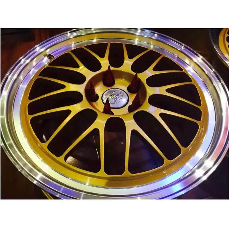 Toyota Camry 19x8J 5X114.3 Forged Wheels Like BBS design Golden Alloy 6061