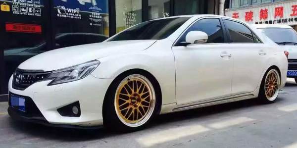 Toyota Camry 19x8J 5X114.3 Forged Wheels Like BBS design Golden Alloy 6061