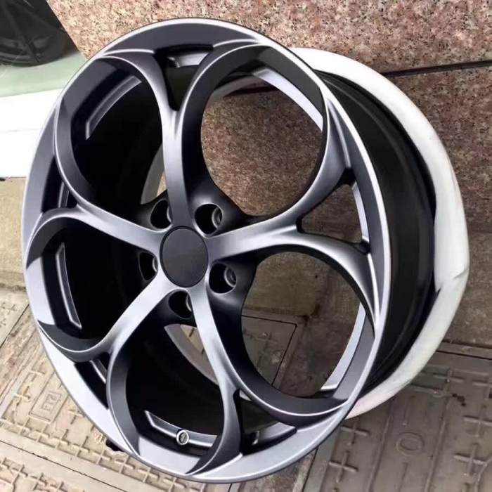 Custom Forged Wheels Matte Black 5 Spokes Alloy 6061