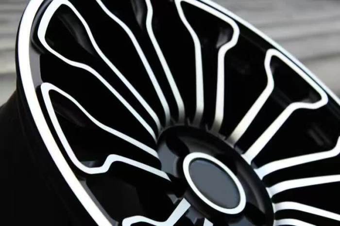 Porsche Panamera 22x11.5J 5x130 forged Wheels Bright Black Machine Face Alloy 6061