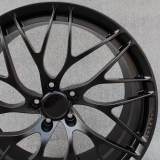 Custom 22x11.5J 5X112 Forged Wheels Matte Black Spokes Alloy 6061