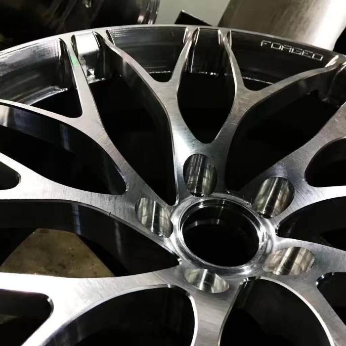 Custom Forged Classics Wheels Matte Black Spokes Alloy 6061