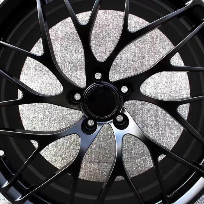 Custom Forged Classics Wheels Matte Black Spokes Alloy 6061