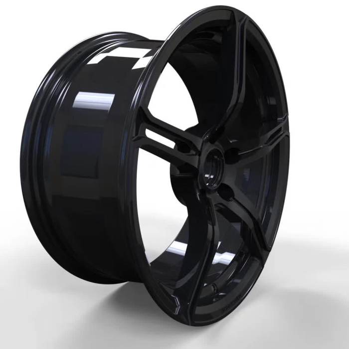 Custom Forged Wheels Bright Black 5 Spokes Alloy 6061
