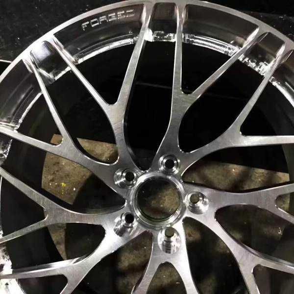 Custom Forged Classics Wheels Matte Black Spokes Alloy 6061