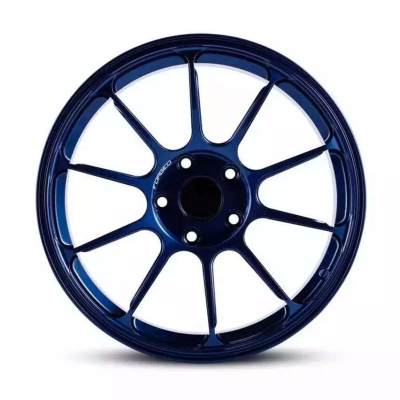 Custom Forged Ultralight Wheels Bright Black Blue Gun Metal Alloy 6061