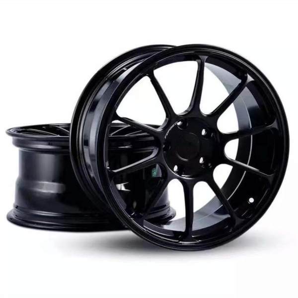 Custom Forged Ultralight Wheels Bright Black Blue Gun Metal Alloy 6061