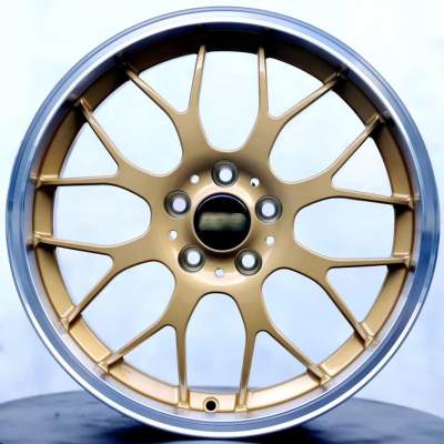 For BBS Style 20x8.5J 5X112 Forged Wheels Classic Matte Yellow Alloy 6061