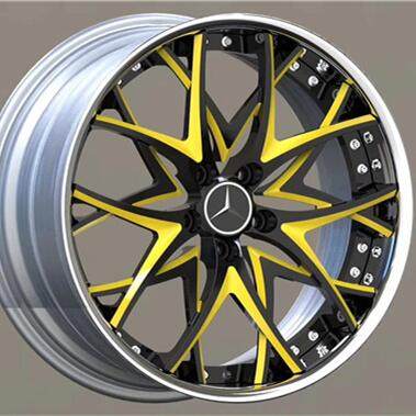 Custom 2 Piece Rim 18x8J 5x112 For Mercedes Benz CLA Class Forged Wheels