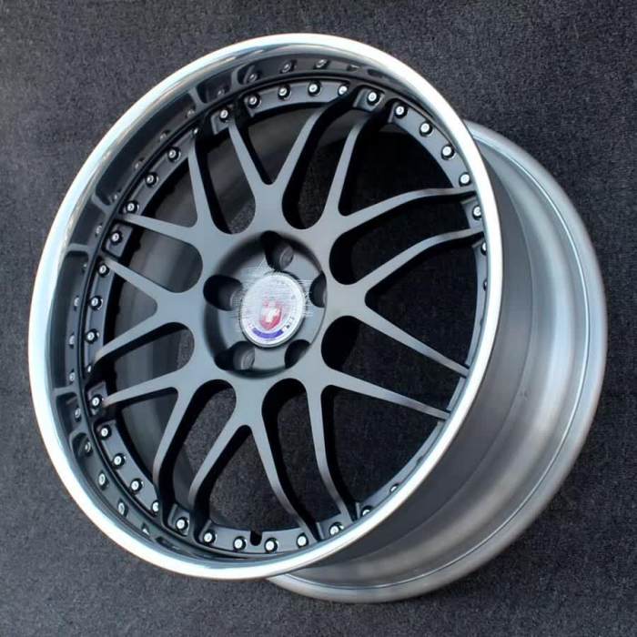 Like HRE Style 2 piece Wheel 20x10J 5x112 Gun Metal Center Polish Barrel