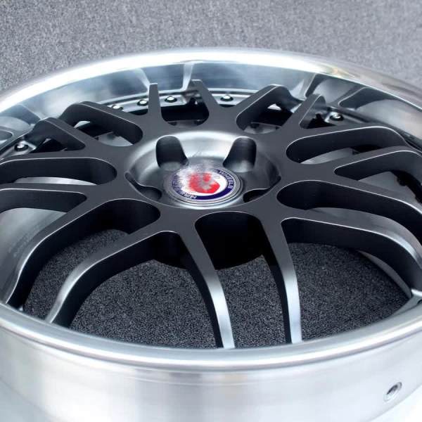 Like HRE Style 2 piece Wheel 20x10J 5x112 Gun Metal Center Polish Barrel