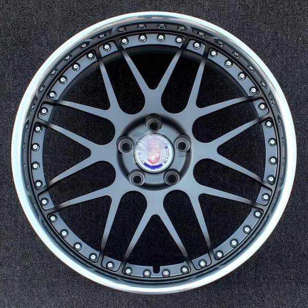 Like HRE Style 2 piece Wheel 20x10J 5x112 Gun Metal Center Polish Barrel