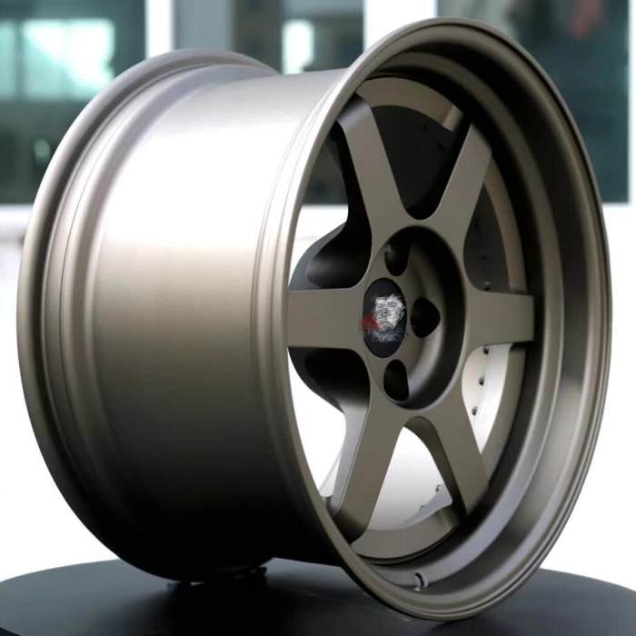 For TE37 Style Custom Forged 2 piece wheel Step Lip Bronze Rim