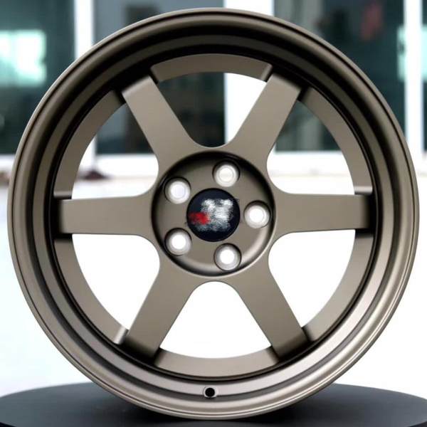 For TE37 Style Custom Forged 2 piece wheel Step Lip Bronze Rim