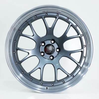 For BBS Style 2 piece wheel Gunmetal Step Lip