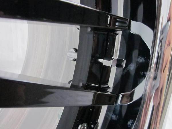 Aftermarket Custom Forged 3-piece wheels Bright Black Center Polish Rim
