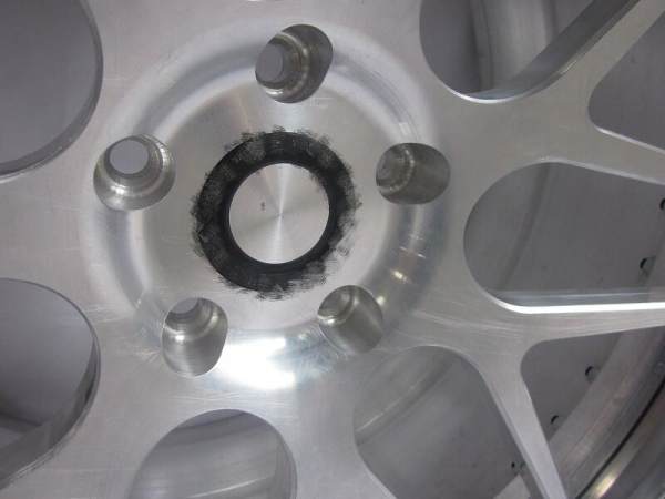 Aftermarket Custom Forged 3-piece wheels Blue Silver Center Polish Rim
