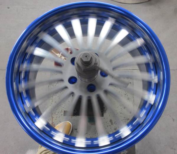 Aftermarket Custom Forged 3-piece wheels Blue Machine Face Center Rim