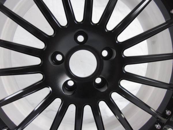 Aftermarket Custom Forged 3-piece wheels 20x10.5J Black Center Polish Rim