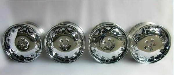 Aftermarket Custom Forged 3-piece wheels Chrome Center Polish Rim