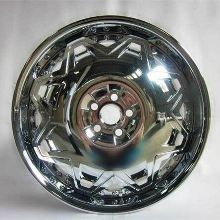 Aftermarket Custom Forged 3-piece wheels Chrome Center Polish Rim