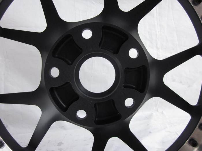 Aftermarket Custom Forged 3-Piece Wheels Black Center Polish Step Lip