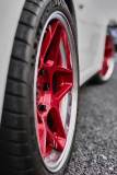 Aftermarket Custom Forged 3-Piece Wheels 18x9J Red Center Polish Step Lip