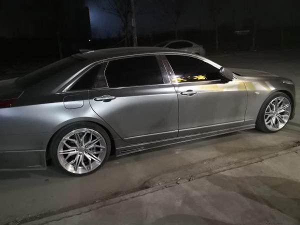 Aftermarket Custom Forged 3-Piece Wheels 19x8J Silver Center Polish Step Lip