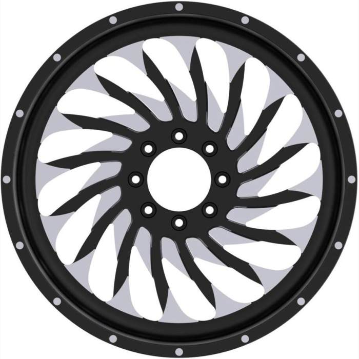 20 22 24 26 30 inch Black Wheel suitable for GMC Kodiak Custom Off Road Rim 4x4 Truck Rim