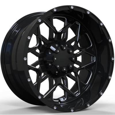 20 22 24 26 30 inch Black Wheel suitable for Custom Pickup Off Road Rim 4x4 Truck Barrel
