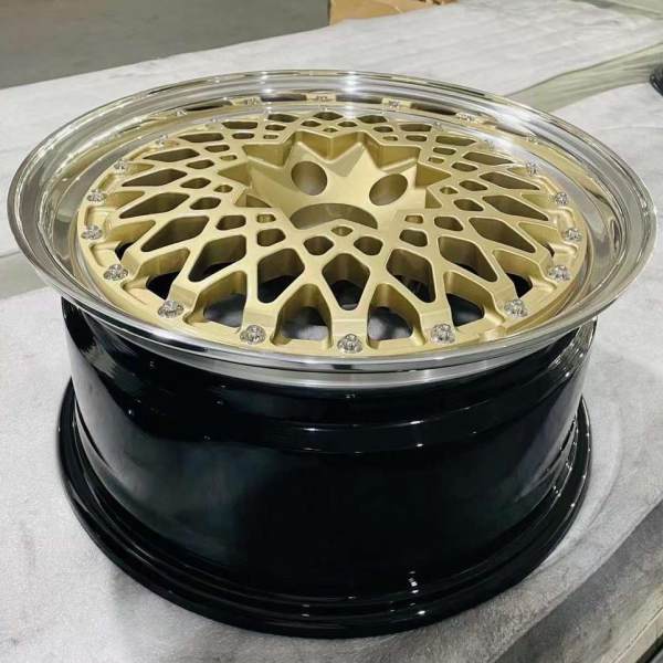 Custom Old Classic Matte Gold Center Polish Barrel Step Lip Standard Lip