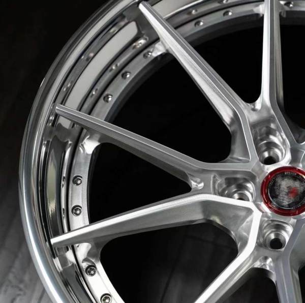 Custom Hanging Spoke Design Brushed Center Polish Barrel Step Lip Soft Lip