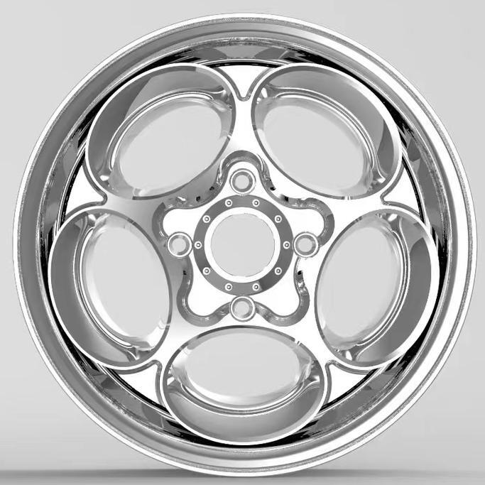 Motorcycle 3-piece Forged Wheel 13 to 26 Inch All Polished OZ replica rim