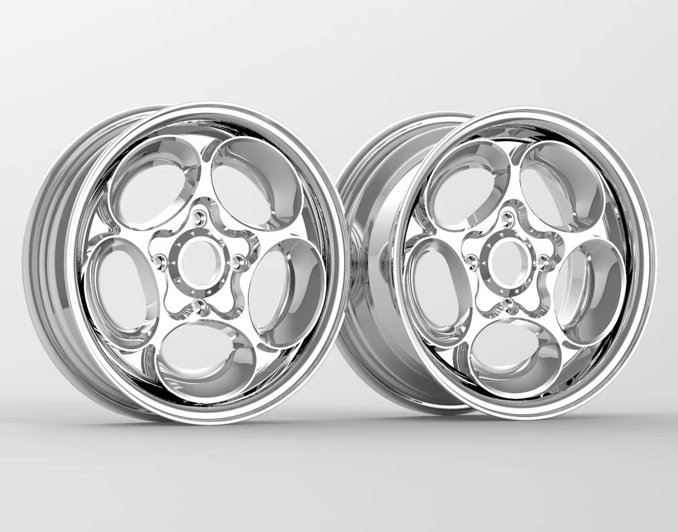 Super Cool Motorcycle 3-piece Forged Wheel 13x6J All Polished OZ replica rim