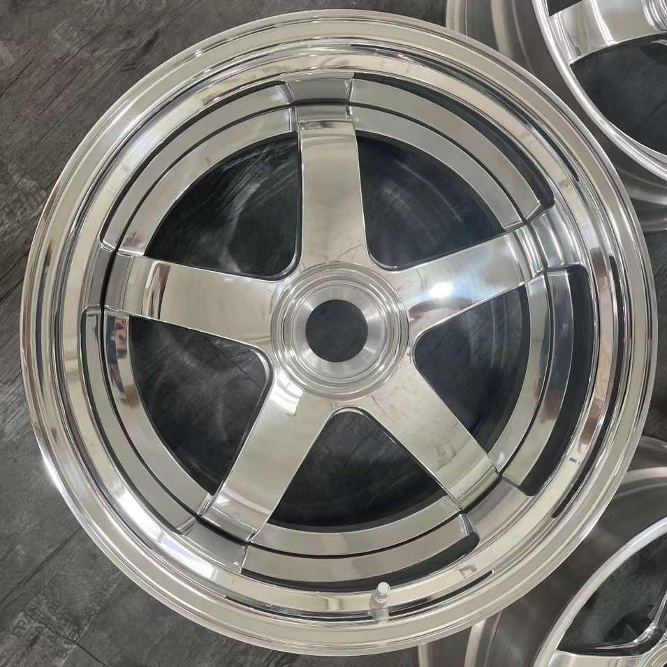 Center Lock WORK Replica 5 Spokes Classic 15 To 20 Inch High Quality Polished Wheel