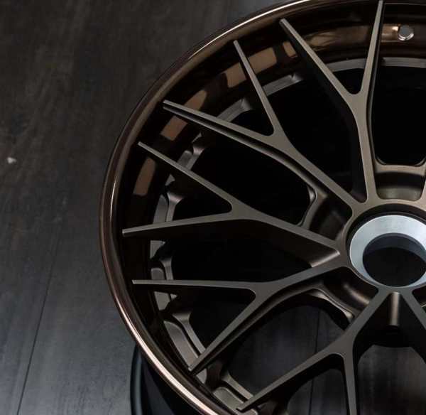 22 Inch Wheels For Center Lock Anodized Titanium Center Anodized Bronze Rim