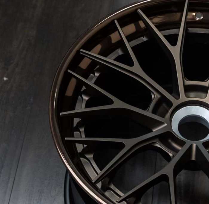 20 Inch Wheels For Center Lock Anodized Titanium Center Anodized Bronze Rim